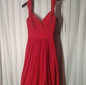 After Six Vibrant Red Prom Dress
